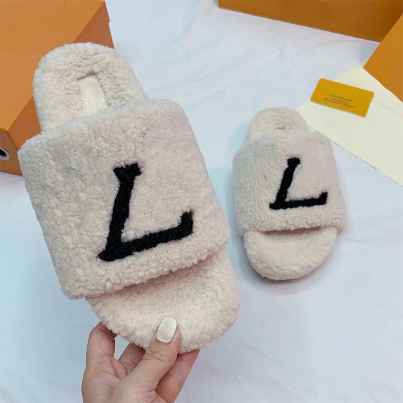 Designer Brand Women Lambswool Slipper Old Flowers L Print Fur Woolen Plush Slides Lambskin Sandals Flat Heel Slippers Home Loafers Designers Shoes, As shown in the figure
Designer Brand Women Lambswool Slipper Old Flowers L Print Fur Woolen Plush Slides Lambskin Sandals Flat Heel Slippers Home Loafers Designers Shoes, As shown in the figure