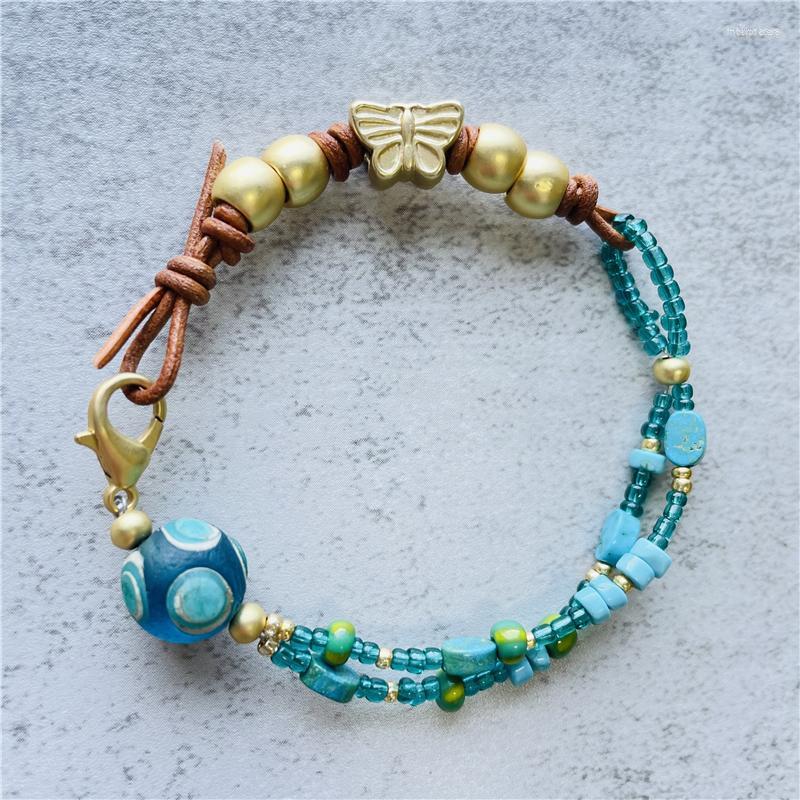 Strand Fashion HQ Gold Plated Leather Bracelet Blue For Woman Simple Jewelry Women Accessories
Strand Fashion HQ Gold Plated Leather Bracelet Blue For Woman Simple Jewelry Women Accessories