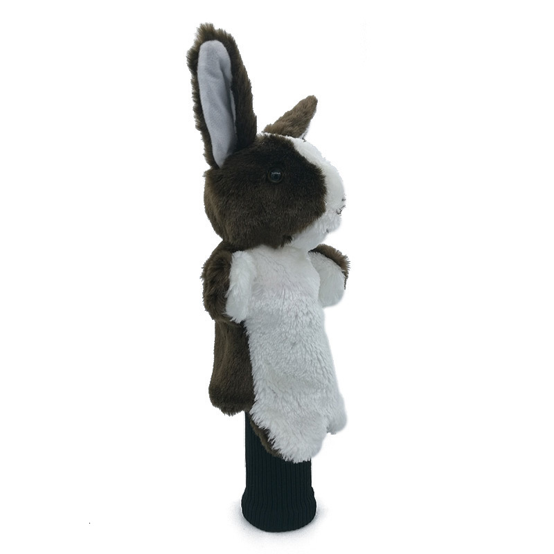 Other Golf Products 10 Colors Cartoon Rabbit Golf Head Cover Fairway Woods Hybrid Animal Golf Clubs Headcover No For Driver Mascot Novelty Cute Gift 2