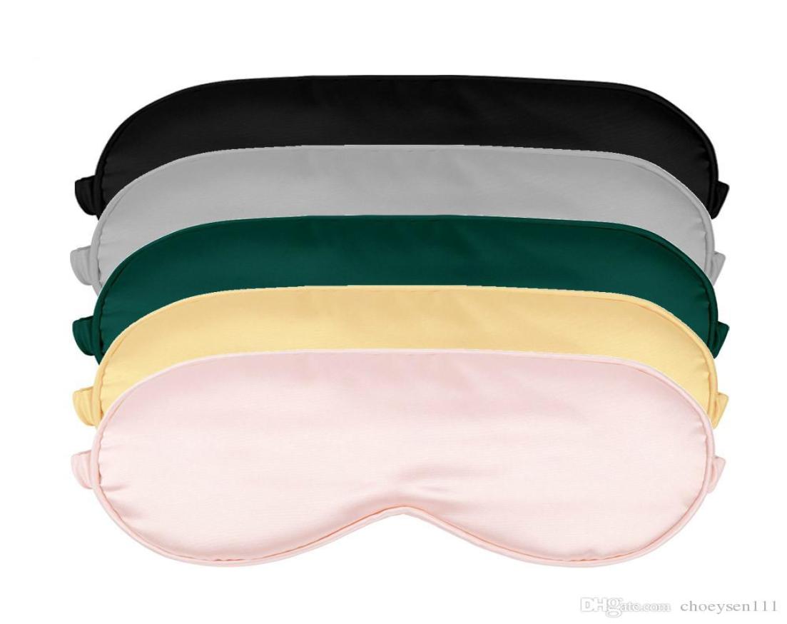 

100 3D Silk Sleep Mask Natural Sleeping Eye Mask Eyeshade Cover Shade Eye Patch Soft Portable Blindfold Travel2113325