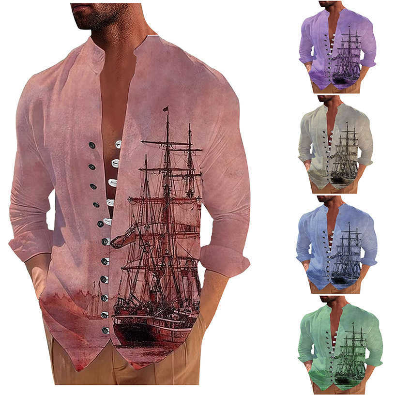 Shirt 2023 Men' New 3d Printed Sailboat Standing Collar Long Sleeve Buckle Up Casual Shirts, Dhx2352941
Shirt 2023 Men' New 3d Printed Sailboat Standing Collar Long Sleeve Buckle Up Casual Shirts, Dhx2352941