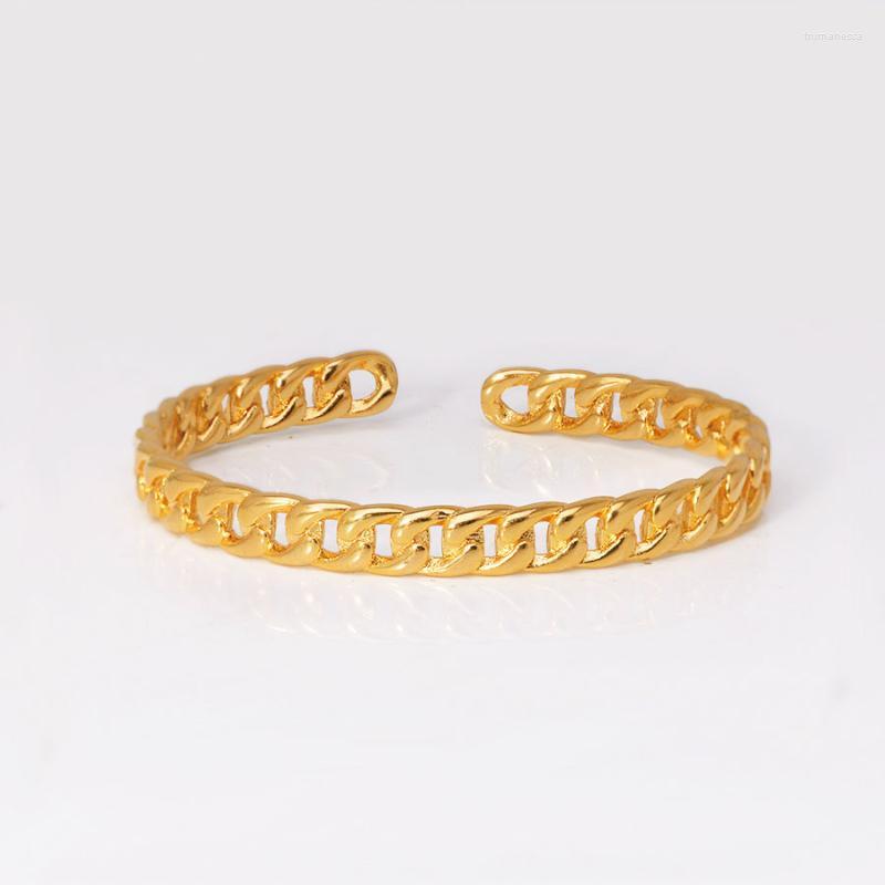 Bangle MxGxFam Hollow 24 K Pure Gold Color Chain Shaped Bangles For Women Fashion Jewelry Raym22
Bangle MxGxFam Hollow 24 K Pure Gold Color Chain Shaped Bangles For Women Fashion Jewelry Raym22