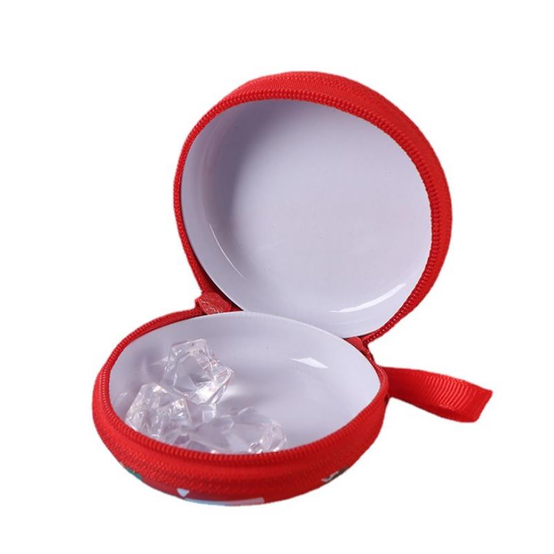 Coin Purse Mini Tins Money Wallet Change Pocket With Zipper Gift Box Jewelry Pouch Candy Box Christmas Tree Hanging Ornaments