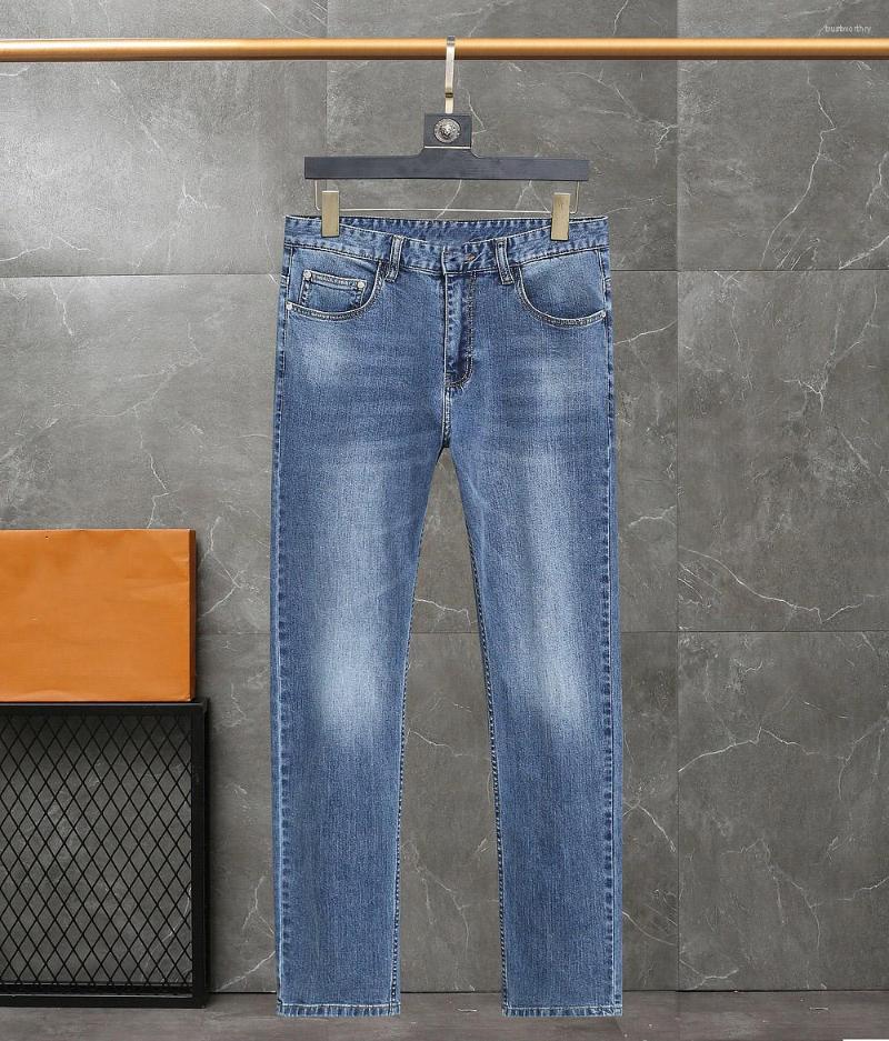 Men's Jeans 2023 Spring And Summer Men's Business Casual Slim Style Small Straight Leg Micro Elastic Classic, Blue
Men's Jeans 2023 Spring And Summer Men's Business Casual Slim Style Small Straight Leg Micro Elastic Classic, Blue
