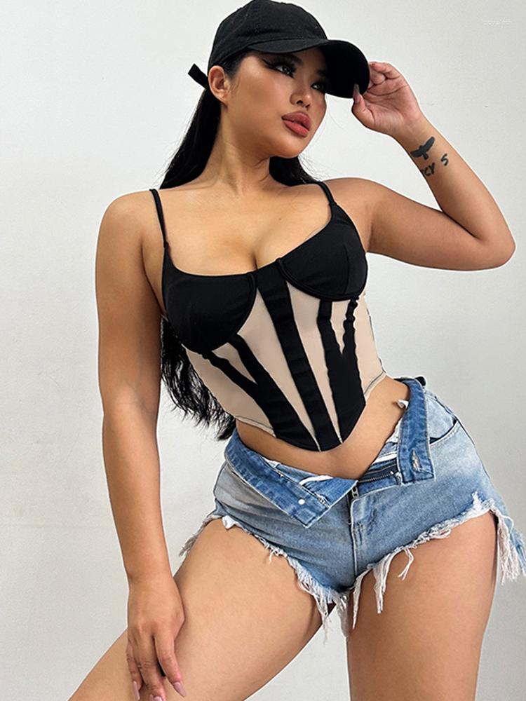 Women' Tanks Cut Aesthetic Women Sexy Camisole Mesh Patchwork Girl Summer Fashion High Street Clubwear Wild Elastic Bodycon, Black
Women' Tanks Cut Aesthetic Women Sexy Camisole Mesh Patchwork Girl Summer Fashion High Street Clubwear Wild Elastic Bodycon, Black