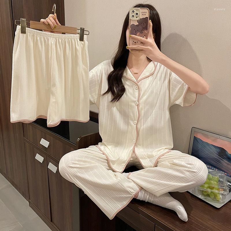 Women's Sleepwear Women's Pajamas Summer Thin Short Sleeve Pajama Shorts Loose Cute Two Piece Outfits For Women Kawaii Clothing Sets, Picture show
Women's Sleepwear Women's Pajamas Summer Thin Short Sleeve Pajama Shorts Loose Cute Two Piece Outfits For Women Kawaii Clothing Sets, Picture show
