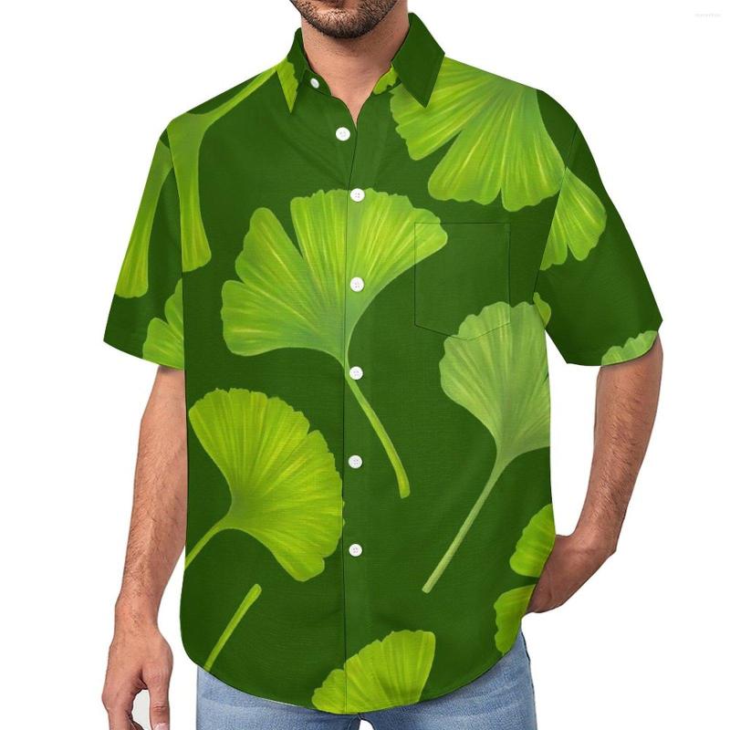 Men's Casual Shirts Green Ginko Biloba Loose Shirt Man Beach Cute Leaves Print Hawaiian Pattern Short Sleeves Fashion Oversize Blouses, Style-10
Men's Casual Shirts Green Ginko Biloba Loose Shirt Man Beach Cute Leaves Print Hawaiian Pattern Short Sleeves Fashion Oversize Blouses, Style-10