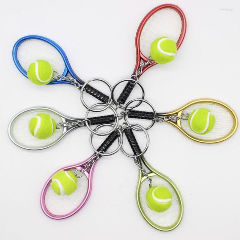 Keychains Fashion Mix Color Metal Tennis Racket Pendant Key Chains Sport Style Charm Rings Gift Y15790
Keychains Fashion Mix Color Metal Tennis Racket Pendant Key Chains Sport Style Charm Rings Gift Y15790
