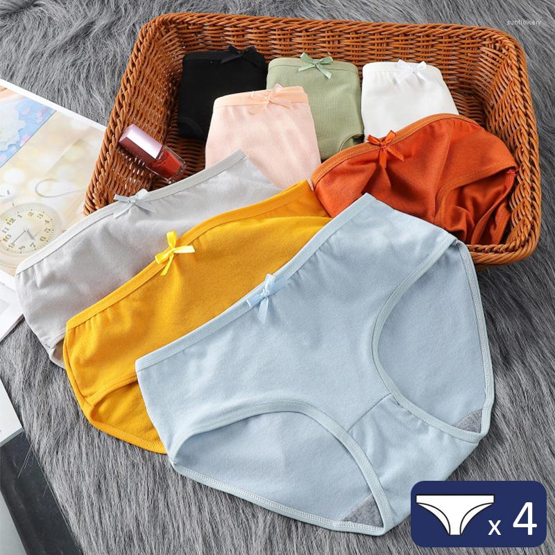 Women's Panties 4Pcs/lot Sexy Women Solid Color Middle Waist Bowknot Briefs Plus Size Female Underwear Breathable Underpantis Lingerie, 10
Women's Panties 4Pcs/lot Sexy Women Solid Color Middle Waist Bowknot Briefs Plus Size Female Underwear Breathable Underpantis Lingerie, 10