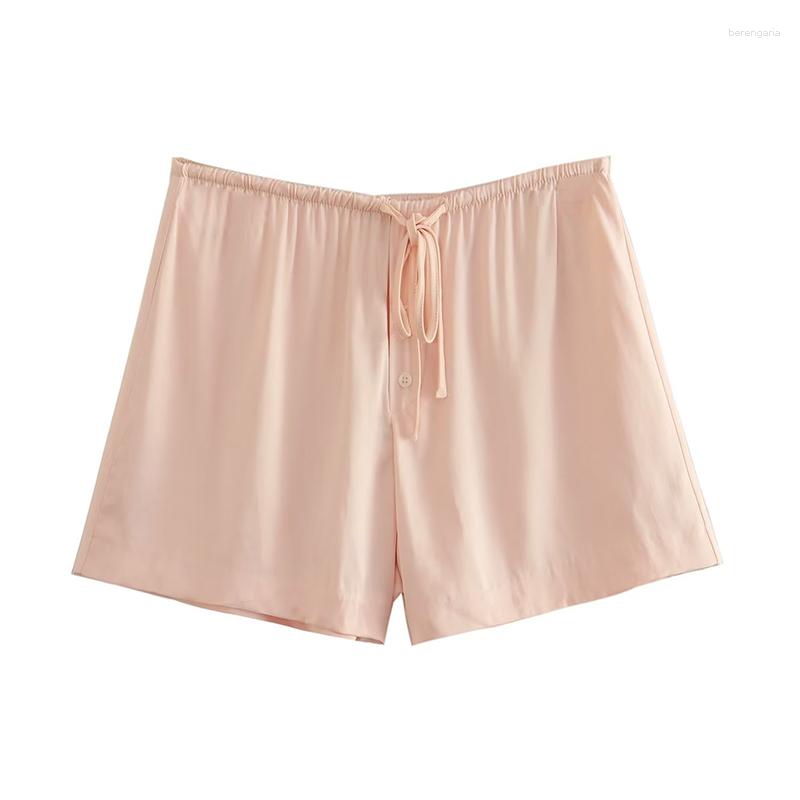 Women's Shorts YENKYE Summer 2023 Women Vintage Drawstring High Waist Casual Satin, As picture
Women's Shorts YENKYE Summer 2023 Women Vintage Drawstring High Waist Casual Satin, As picture