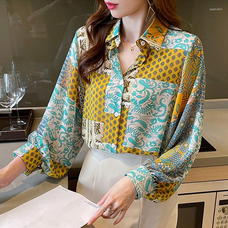 Women's Blouses Women Long Sleeve Print Shirts Arrival 2023 Spring Korean Style Vintage Loose Ladies Elegant Chiffon Tops Shirt W937, Photo color
Women's Blouses Women Long Sleeve Print Shirts Arrival 2023 Spring Korean Style Vintage Loose Ladies Elegant Chiffon Tops Shirt W937, Photo color