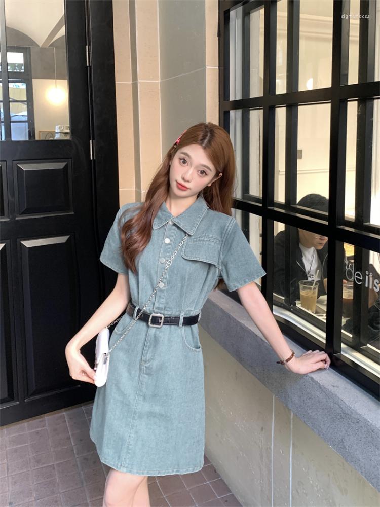 Party Dresses FMFSSOM Vintage Spring Summer Solid Slim Button Short Lady Dress A Line Turndown Collar Pullover Mid-Calf Women, Blue
Party Dresses FMFSSOM Vintage Spring Summer Solid Slim Button Short Lady Dress A Line Turndown Collar Pullover Mid-Calf Women, Blue