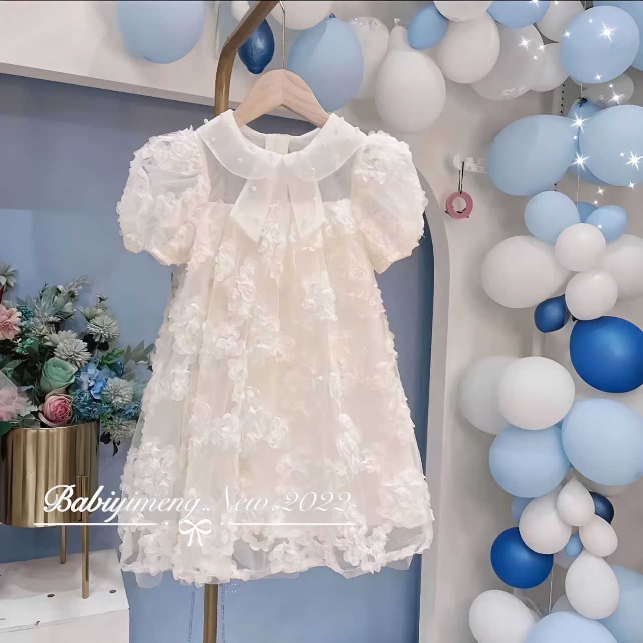 Girl's Dresses Girls Dress Summer 2023 New Princess Flower Girls Dress Summer Fashion Lace Ruched Peter Pan Collar Kids Clothes for Girls AA230531, White
Girl's Dresses Girls Dress Summer 2023 New Princess Flower Girls Dress Summer Fashion Lace Ruched Peter Pan Collar Kids Clothes for Girls AA230531, White