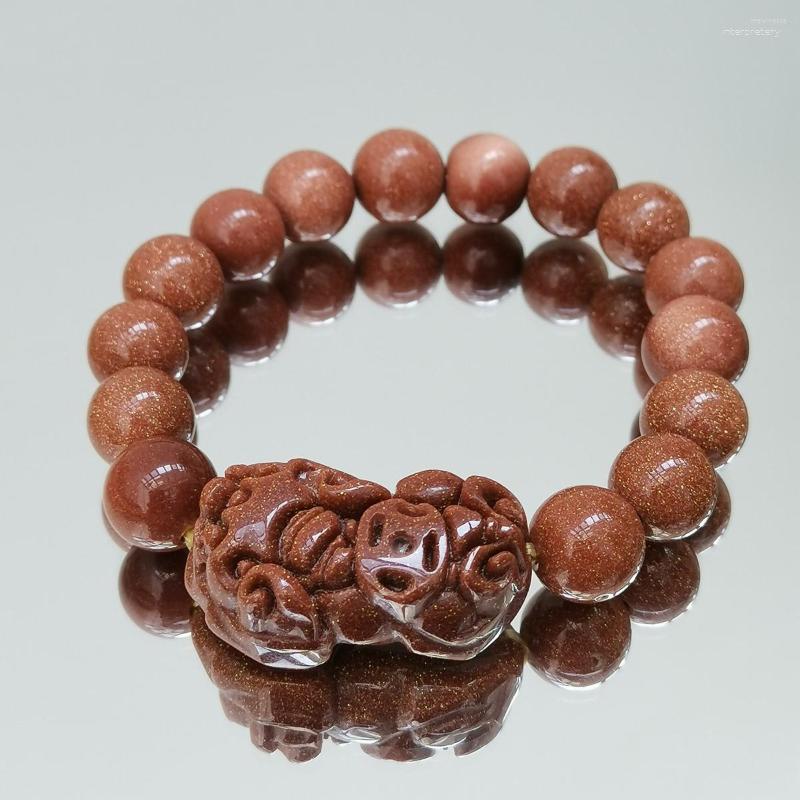 Strand Lii Ji ReaL Stone Brown Sandstone 10mm Bracelet 15cm Pixiu For Money Coming Stock Sale 1pcs Women Men Jewelry
Strand Lii Ji ReaL Stone Brown Sandstone 10mm Bracelet 15cm Pixiu For Money Coming Stock Sale 1pcs Women Men Jewelry