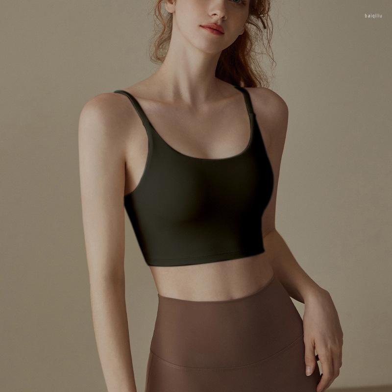 Yoga Outfit Sports Underwear Women' Shockproof High-strength With Chest Pads Suit Wholesale And External Wear Vest, Chocolate
Yoga Outfit Sports Underwear Women' Shockproof High-strength With Chest Pads Suit Wholesale And External Wear Vest, Chocolate