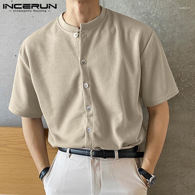 Men' Casual Shirts INCERUN 2023 Men Shirt Solid Color O-neck Short Sleeve Streetwear Button Korean Style Leisure Clothing -5XL, Beige
Men' Casual Shirts INCERUN 2023 Men Shirt Solid Color O-neck Short Sleeve Streetwear Button Korean Style Leisure Clothing -5XL, Beige