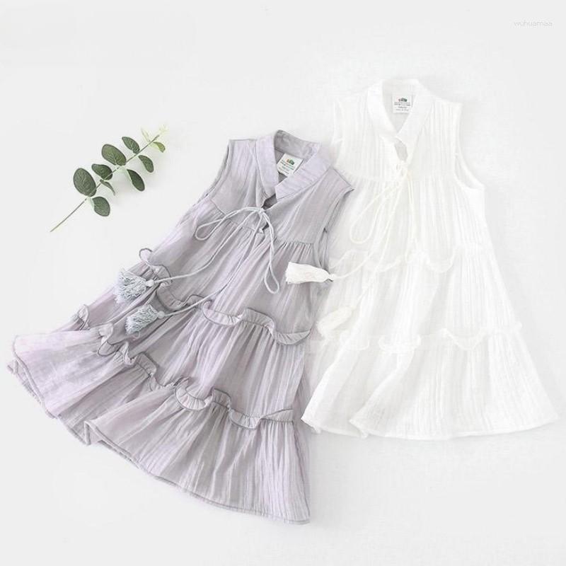 Girl Dresses 2023 Summer Cool 3-12 Years Solid Colour Confident Princess Sleeveless White Gray Teenage Girls Layered Beach Dress Kids
Girl Dresses 2023 Summer Cool 3-12 Years Solid Colour Confident Princess Sleeveless White Gray Teenage Girls Layered Beach Dress Kids