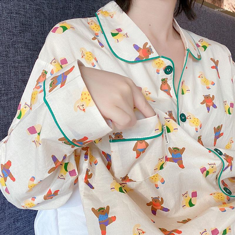 Women's Sleepwear QWEEK Kawaii Pajamas Two Piece Set Spring Autumn Teen Girls Bear Pijamas Loungewear Bedroom Pyjamas Nightwear Cute
Women's Sleepwear QWEEK Kawaii Pajamas Two Piece Set Spring Autumn Teen Girls Bear Pijamas Loungewear Bedroom Pyjamas Nightwear Cute