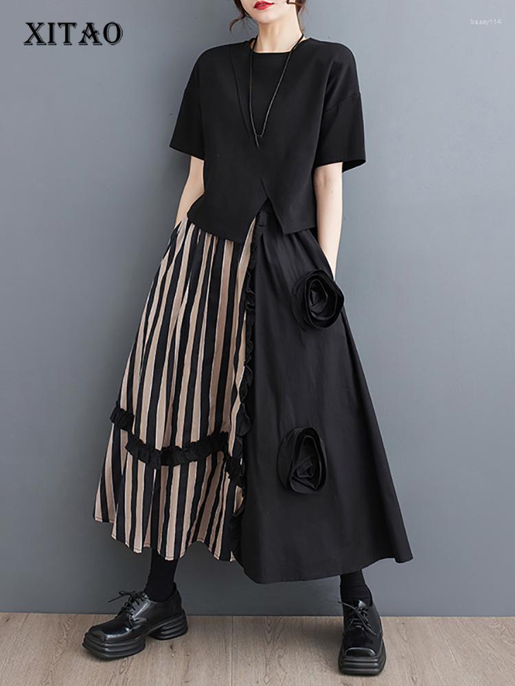 Skirts XITAO Three-dimensional Decoration Striped Patchwork Edible Tree 2023 Summer Arrival Casual All Match WLD16811, Black wld16811
Skirts XITAO Three-dimensional Decoration Striped Patchwork Edible Tree 2023 Summer Arrival Casual All Match WLD16811, Black wld16811