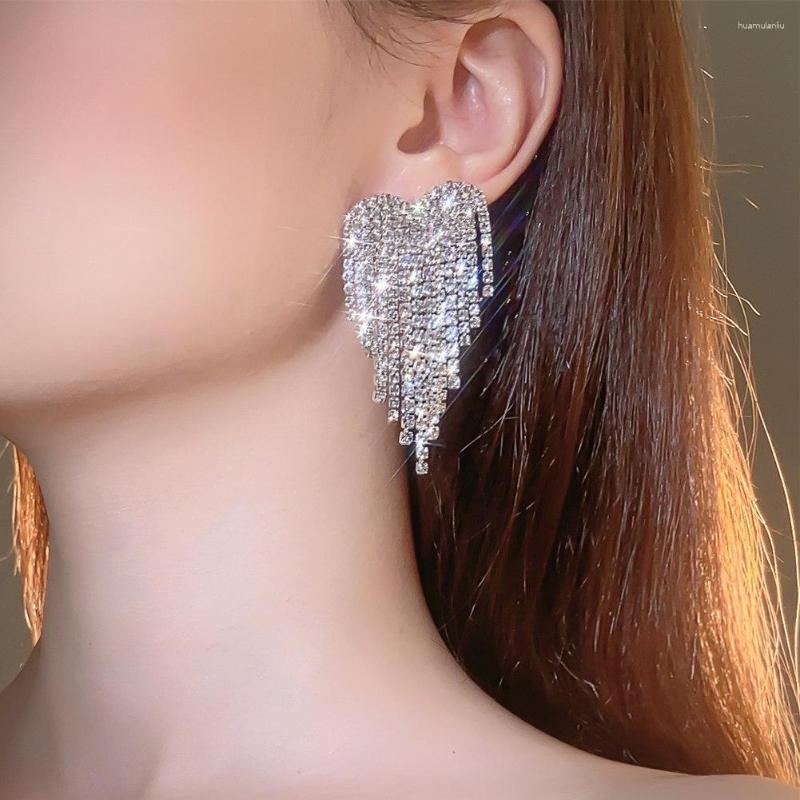 Dangle Earrings TREAZY Silver Plated Full Rhinestones Crystal Heart Tassels Drop For Women Wedding Party Bridal Jewelry Gift
Dangle Earrings TREAZY Silver Plated Full Rhinestones Crystal Heart Tassels Drop For Women Wedding Party Bridal Jewelry Gift