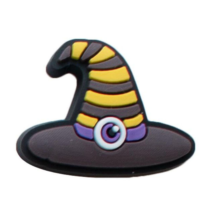 black halloween party clog shoe charms garden shoecharmss buckle fashion shoe accessories wristband decoration gift