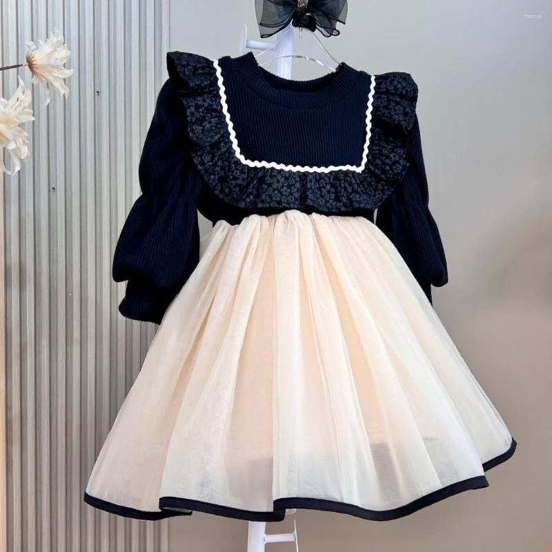 Girl Dresses Princess Dress O-neck Collar Full Sleeve A-line Above Knee Length Pullover Patchwork Sweet Fashion Casual Modern Children, Black
Girl Dresses Princess Dress O-neck Collar Full Sleeve A-line Above Knee Length Pullover Patchwork Sweet Fashion Casual Modern Children, Black