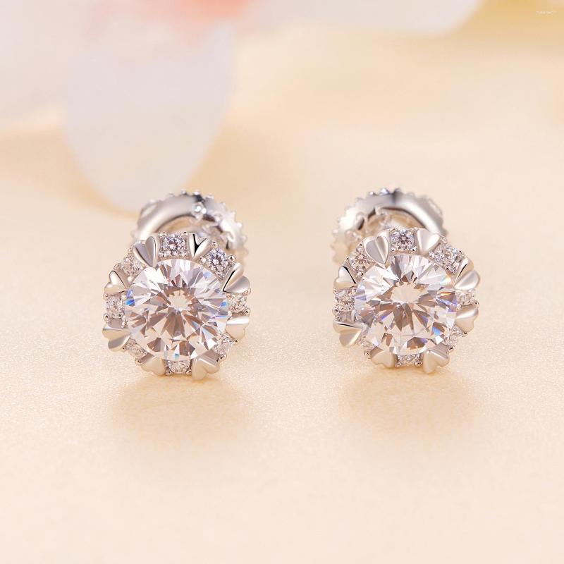 Stud Earrings 1Carat Moissanite For Women Screw Thread Ear Studs 925 Sterling Silver Fine Jewelry Pass Diamond Test
Stud Earrings 1Carat Moissanite For Women Screw Thread Ear Studs 925 Sterling Silver Fine Jewelry Pass Diamond Test