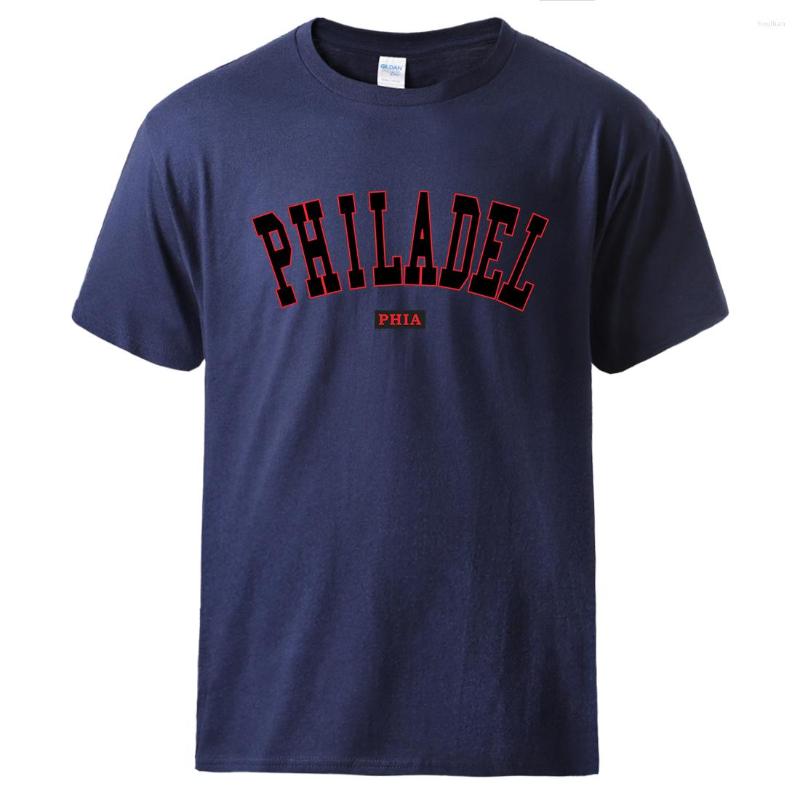 Men' T Shirts Philadel Phia America' Fifth Largest City Short Sleeved Man Oversized Retro Tee Shirt Cotton Tide Top Novelty Creative, Blue 
Men' T Shirts Philadel Phia America' Fifth Largest City Short Sleeved Man Oversized Retro Tee Shirt Cotton Tide Top Novelty Creative, Blue