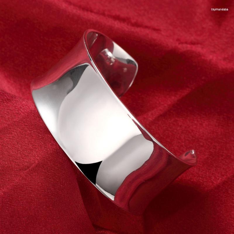 Bangle Fine 925 Stamp Silver Bracelet For Women Elegant Smooth Wide Bangles Fashion Wedding Party Christmas Gift Luxury JewelryBangle Raym22
Bangle Fine 925 Stamp Silver Bracelet For Women Elegant Smooth Wide Bangles Fashion Wedding Party Christmas Gift Luxury JewelryBangle Raym22