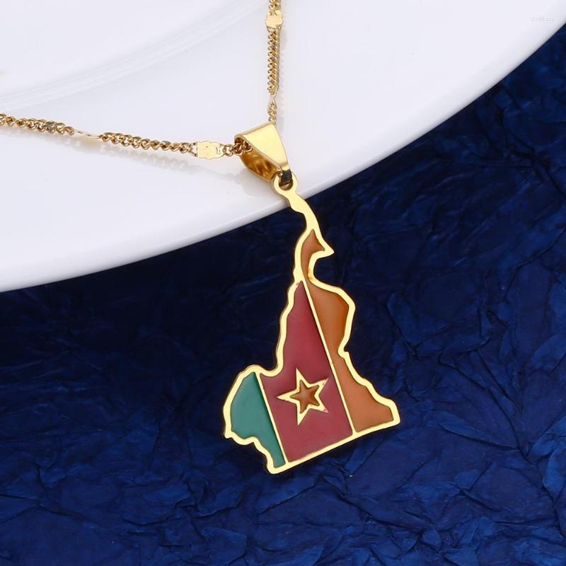 Pendant Necklaces Stainless Steel Enamel Cameroon Map Cameroun Maps Chain Jewelry Gift
Pendant Necklaces Stainless Steel Enamel Cameroon Map Cameroun Maps Chain Jewelry Gift