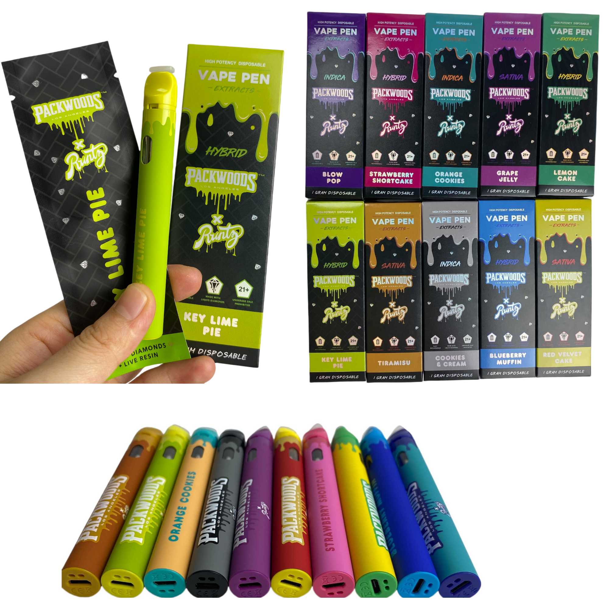 2023 Runty Disposable Disposable Vape Pen kit E Cigarettes Empty vape Pen 280mAh Battery Start Kits 1.0ml Cartridge With Box Packaging
2023 Runty Disposable Disposable Vape Pen kit E Cigarettes Empty vape Pen 280mAh Battery Start Kits 1.0ml Cartridge With Box Packaging