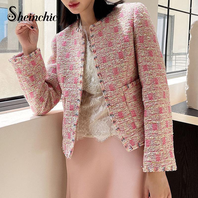 Women' Jackets Runway Luxury Designer Clothing Women 2023 Spring Autumn Elegant O-neck Pink Plaid Chaqueta Mujer Invierno Short Tweed
Women' Jackets Runway Luxury Designer Clothing Women 2023 Spring Autumn Elegant O-neck Pink Plaid Chaqueta Mujer Invierno Short Tweed