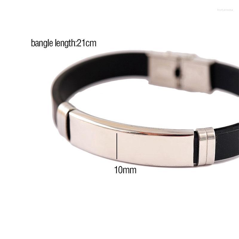 Bangle Stainless Steel Blank ID Tags Silicone For Engrave Silver Color/Golden/Black Metal Plate Bracelet Wholesale 10pcs Raym22 
Bangle Stainless Steel Blank ID Tags Silicone For Engrave Silver Color/Golden/Black Metal Plate Bracelet Wholesale 10pcs Raym22