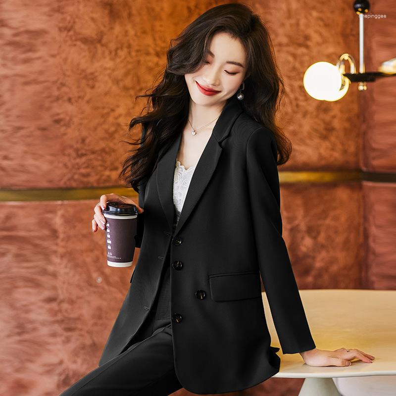 Women's Two Piece Pants Black Suit Jacket Women's Spring Casual Top 2023 Temperament Small Size, Onepiece black suit
Women's Two Piece Pants Black Suit Jacket Women's Spring Casual Top 2023 Temperament Small Size, Onepiece black suit