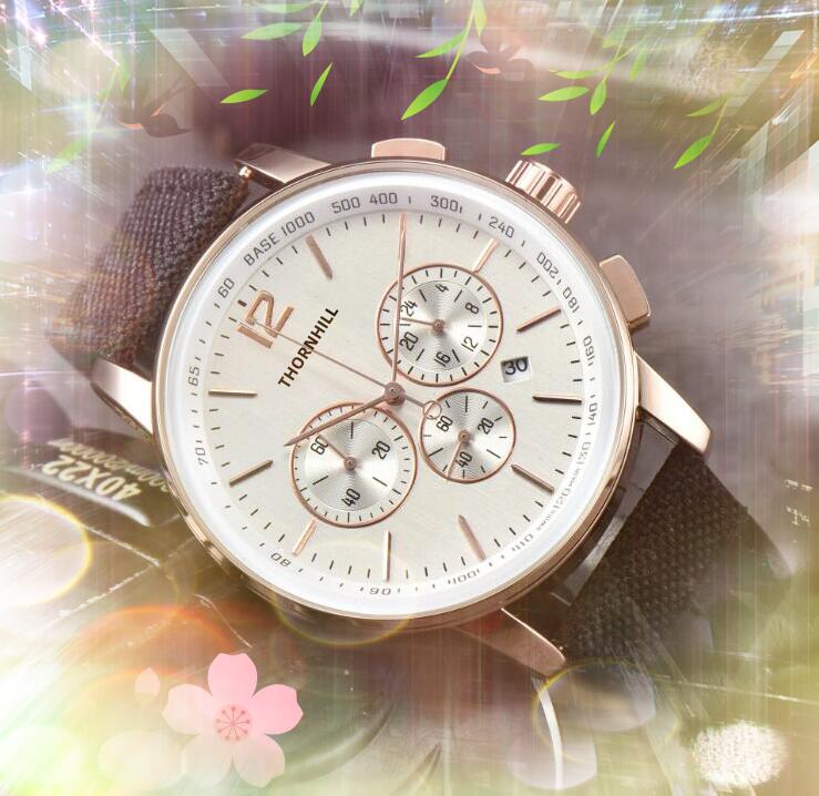 Popular Mens Three Eyes Dial Watches Stopwatch 41MM Fabric Leather Belt Clock Quartz Movement Chronograph Vintage all the crime Wristwatch Gifts, As pic
Popular Mens Three Eyes Dial Watches Stopwatch 41MM Fabric Leather Belt Clock Quartz Movement Chronograph Vintage all the crime Wristwatch Gifts, As pic