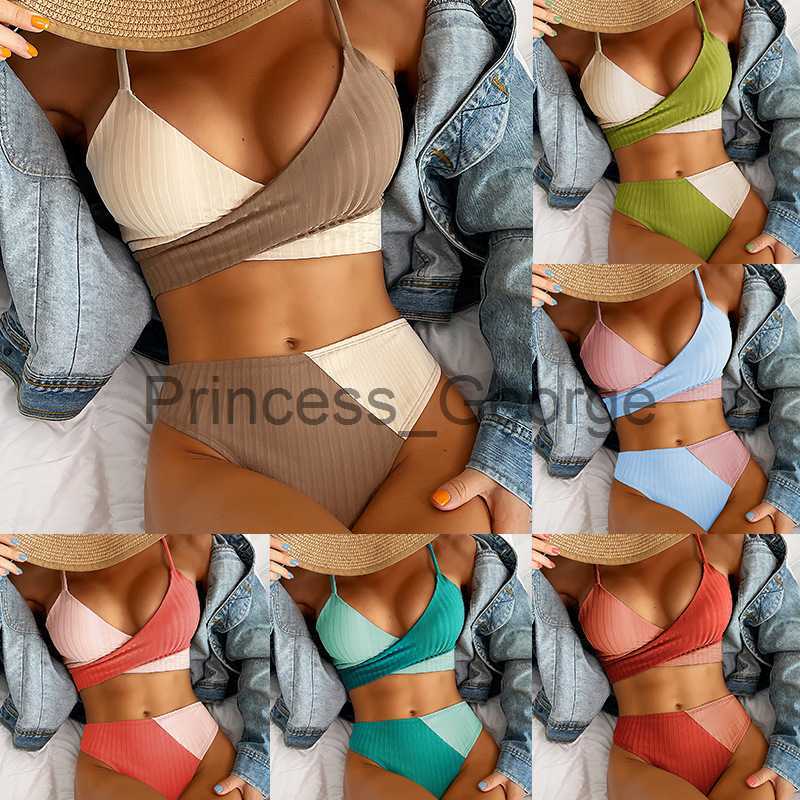 Women's Plus Size Swimwear 2023 new solid color matching thick pit stripe cross strap high waist bikini sexy swimsuit x0621, Ff332gr
Women's Plus Size Swimwear 2023 new solid color matching thick pit stripe cross strap high waist bikini sexy swimsuit x0621, Ff332gr