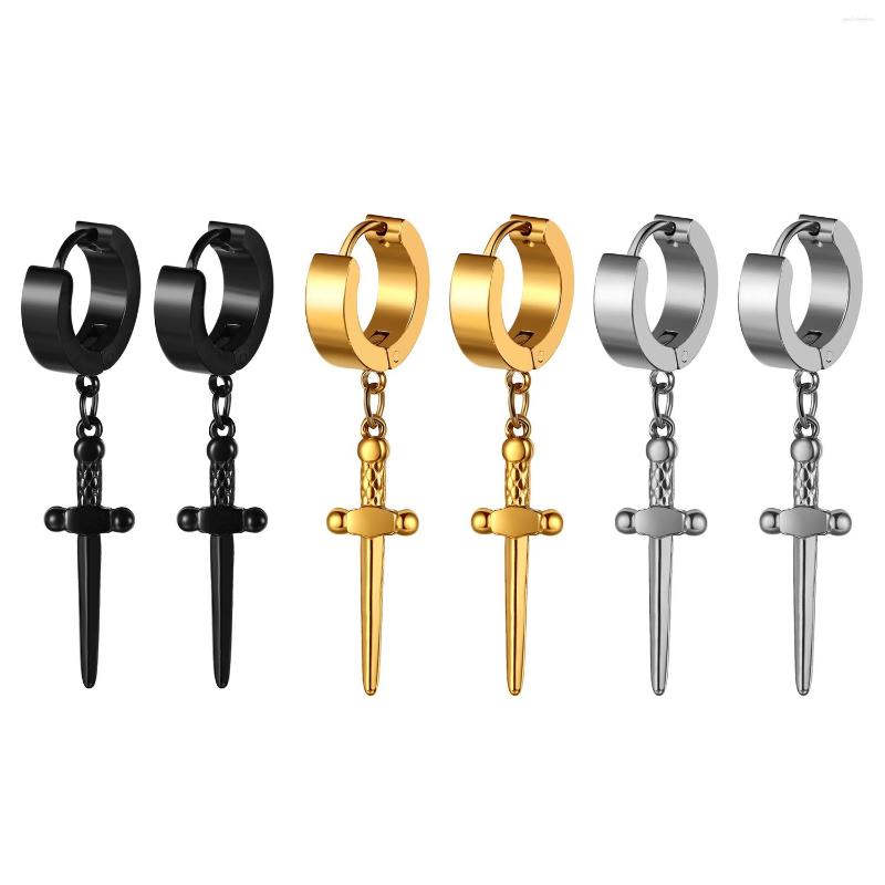 Stud Earrings BONISKISS Unisex Punk Stainless Steel Dagger Cross Hoop Huggie Earring Piercing Sword Dangle Drop For Women Men Jewelry
Stud Earrings BONISKISS Unisex Punk Stainless Steel Dagger Cross Hoop Huggie Earring Piercing Sword Dangle Drop For Women Men Jewelry