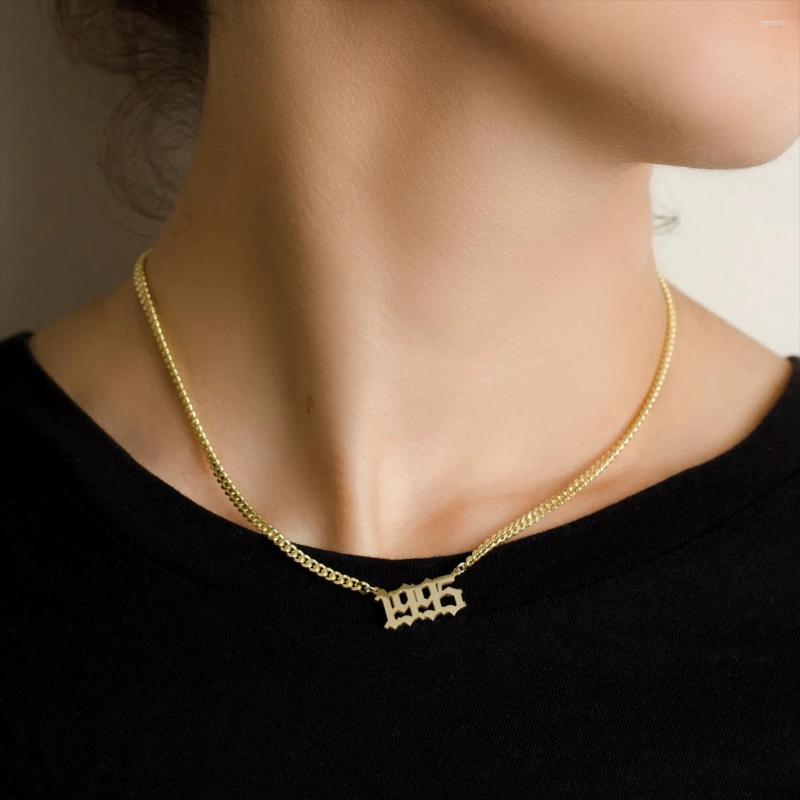 Pendant Necklaces Stainless Steel Cuban Link Chain Angel Number Necklace Birth Year For Women Choker Men Girl Boy Birthday Gift
Pendant Necklaces Stainless Steel Cuban Link Chain Angel Number Necklace Birth Year For Women Choker Men Girl Boy Birthday Gift