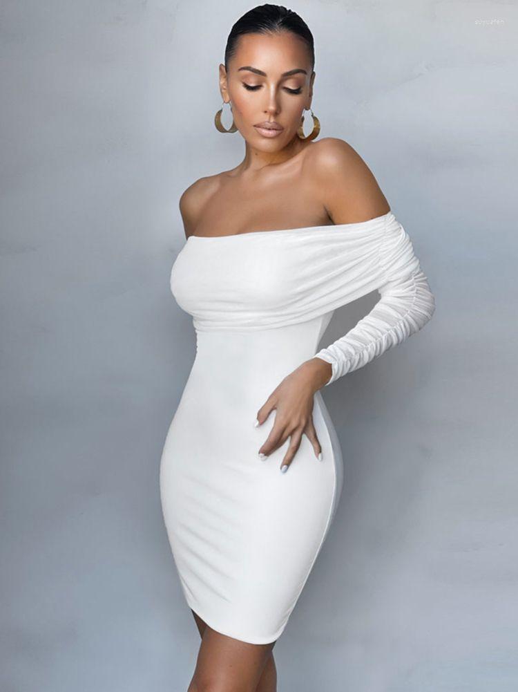 Casual Dresses Mesh White Bandage Dress 2023 Year Long Sleeve Bodycon Women Off Shoulder Sexy Party Club Outfits
Casual Dresses Mesh White Bandage Dress 2023 Year Long Sleeve Bodycon Women Off Shoulder Sexy Party Club Outfits