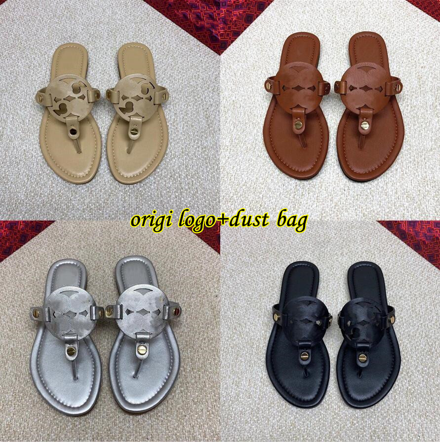 Designer Leather Sandal Flip Flops Flat Heels Beach Slippers Real Leather Brown Black Casual Double Buckle Clogs Slides with Dust Bag 36-43, Brown matte
Designer Leather Sandal Flip Flops Flat Heels Beach Slippers Real Leather Brown Black Casual Double Buckle Clogs Slides with Dust Bag 36-43, Brown matte