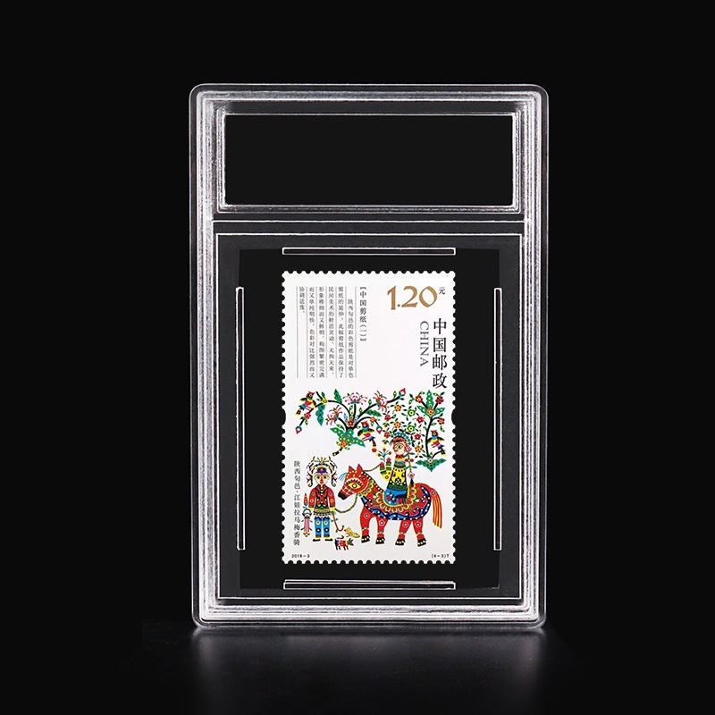 Stamp Display Protection Collection Case Box Small card 47x63mm Postage Stamp Acrylic Holder Wholesale