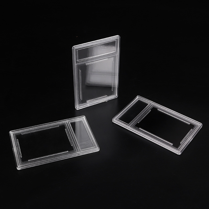 Stamp Display Protection Collection Case Box Small card 47x63mm Postage Stamp Acrylic Holder Wholesale