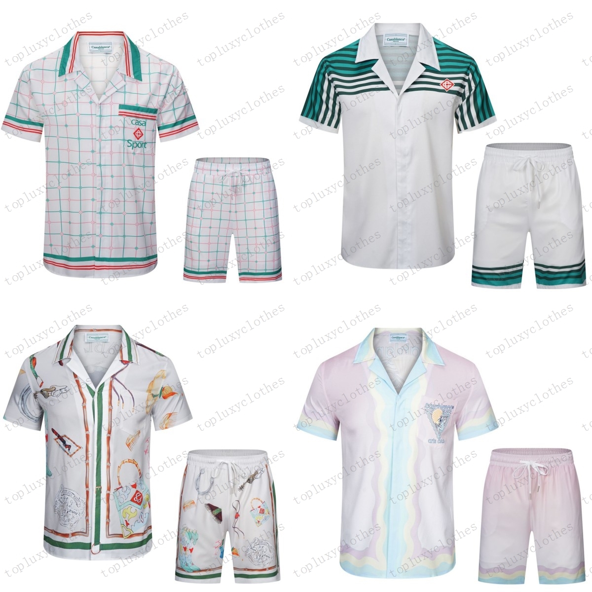 Designer Men's T-Shirt Set Masao San Print Men's Casual Shirt and Cropped Women's Loose Silk Shirt High Quality T-Shirt Free Shipping Men's T-Shirt Size M--3XL, Color 6
Designer Men's T-Shirt Set Masao San Print Men's Casual Shirt and Cropped Women's Loose Silk Shirt High Quality T-Shirt Free Shipping Men's T-Shirt Size M--3XL, Color 6