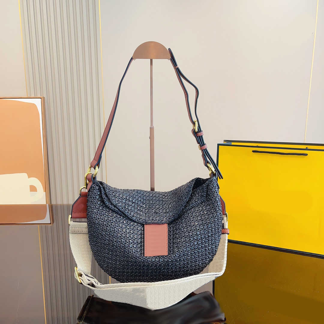 Designer Straw Bags Summer Raffia Woven Bag Fashion Shoulder CrossBody Tote Women Luxury Brand Handbags Classic Female Shopping Purses 230301, Black
Designer Straw Bags Summer Raffia Woven Bag Fashion Shoulder CrossBody Tote Women Luxury Brand Handbags Classic Female Shopping Purses 230301, Black