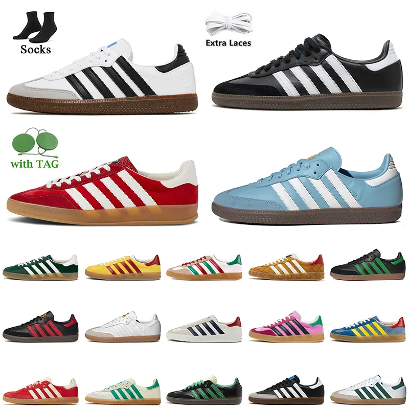 With Socks Laces Samba Women Mens Running Shoes Classic Cream Black White Gum Designer Skate Sneakers Red Pink Wales Bonner Platform Trainers Sports Size Eur 36-45, Box
With Socks Laces Samba Women Mens Running Shoes Classic Cream Black White Gum Designer Skate Sneakers Red Pink Wales Bonner Platform Trainers Sports Size Eur 36-45, Box