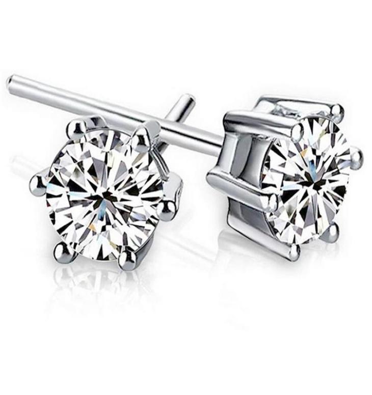 Noble 925 Sterling silver Shining Diamond Crown Stud earrings Fashionable Sweden Jewelry beautiful wedding engagement gift 7416234, High carbon diamond-white gold
Noble 925 Sterling silver Shining Diamond Crown Stud earrings Fashionable Sweden Jewelry beautiful wedding engagement gift 7416234, High carbon diamond-white gold