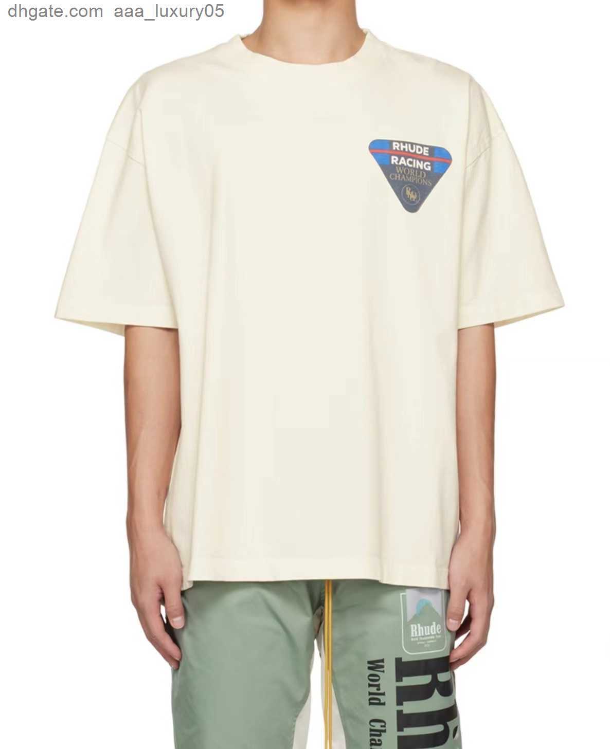 Designer Fashion Clothing Tees TShirts Rhude Spring Summer Slogan Triangle Printed Short Sleeve T-shirt White Half Sleeve Cotton Trendy Round Neck Tops Streetwear
Designer Fashion Clothing Tees TShirts Rhude Spring Summer Slogan Triangle Printed Short Sleeve T-shirt White Half Sleeve Cotton Trendy Round Neck Tops Streetwear