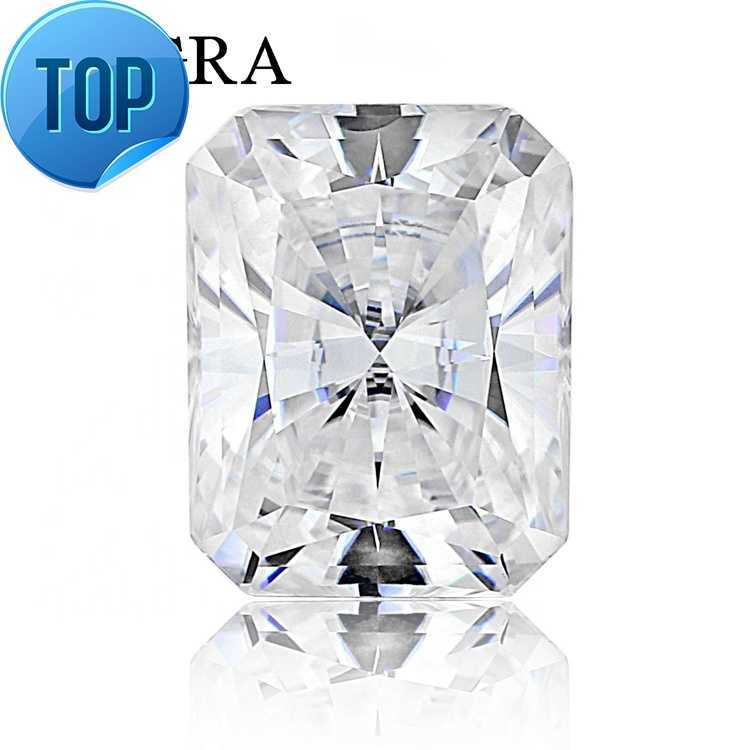 Certified D Color VVS Radiant Brilliant Cut Moissanite Diamond