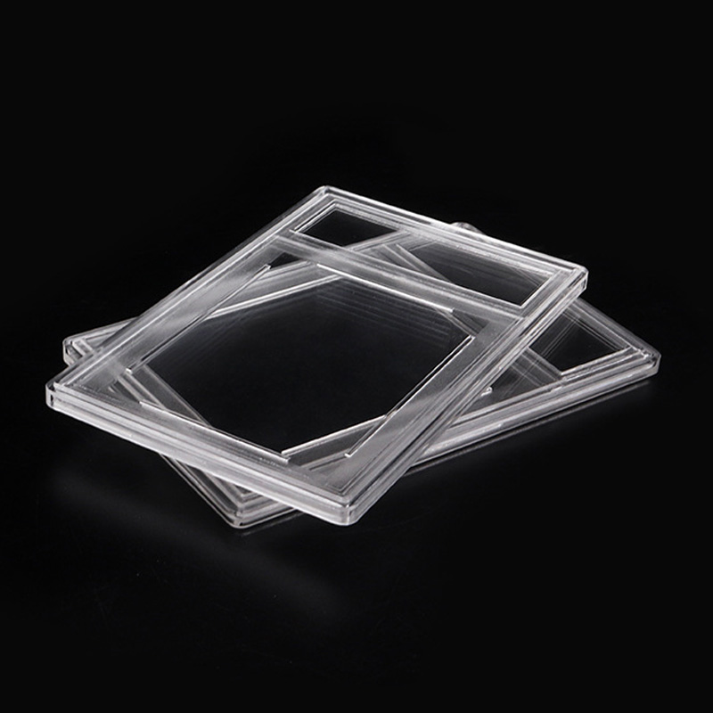 Stamp Display Protection Collection Case Box Small card 47x63mm Postage Stamp Acrylic Holder Wholesale