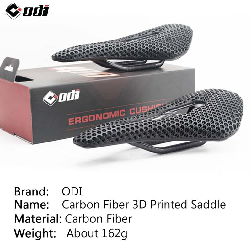 Bike Saddles ODI Carbon Saddle 3D Printing Seat Soft Breathable Mountain Bicycle Cushion Professional Cycling 230621